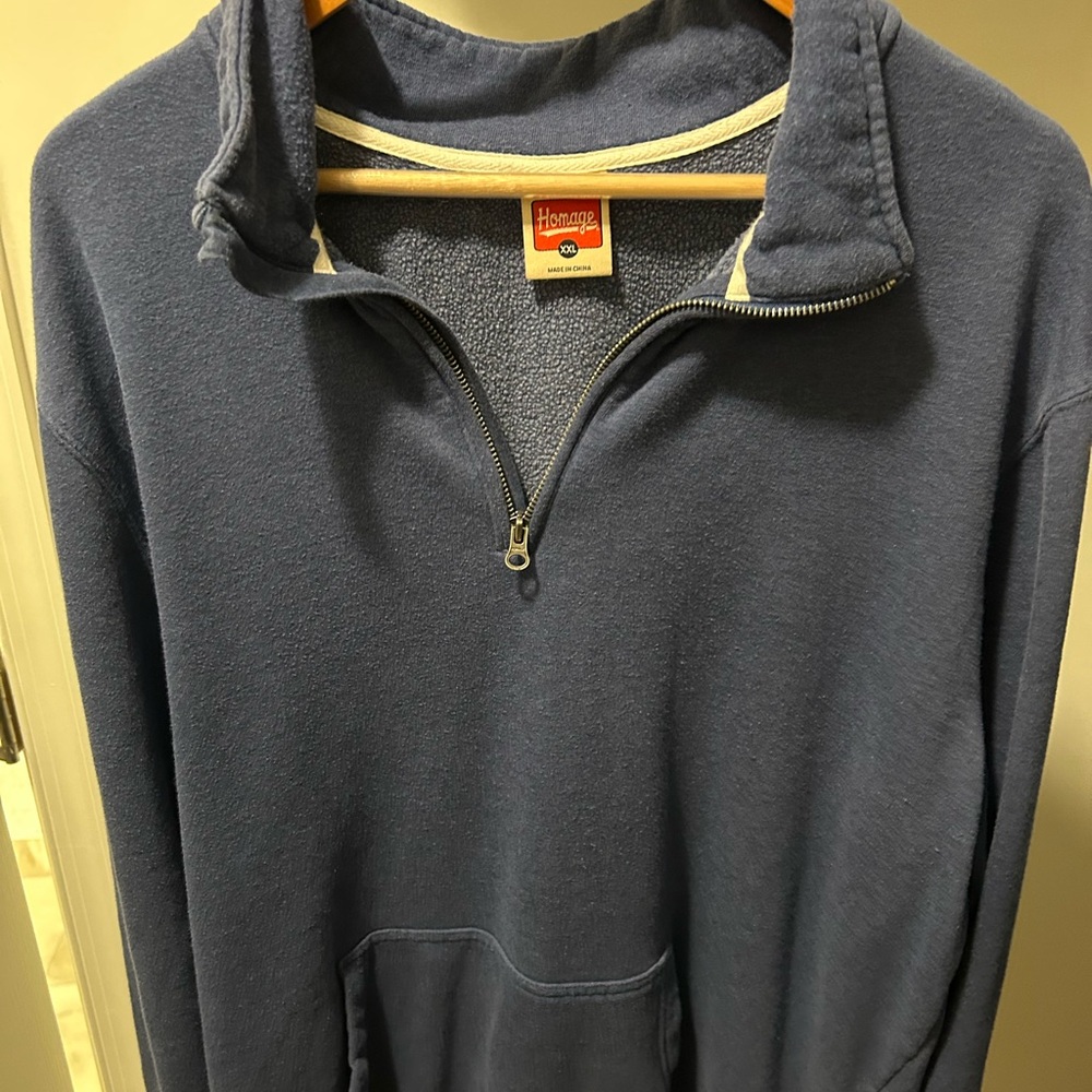 Navy Homage Go-To 1/4 Zip Sweatshirt